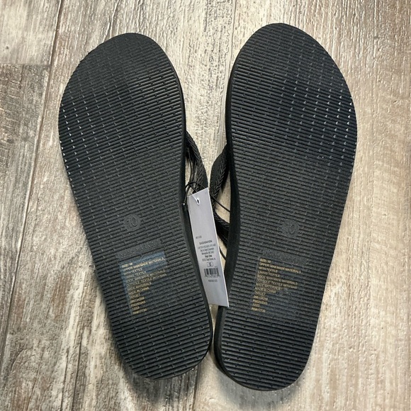 Shade & Shore Black Sandals Size 10 - Picture 7 of 7